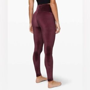 Lululemon Wunder Lounge High-Rise Tight 28" *Velvet, garnet, size 2